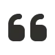 quote testimonial icon